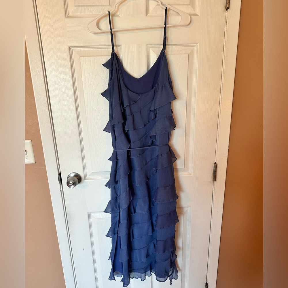 Lulu's Navy Blue Ruffled Maxi Dress - Picture 2 of 5
